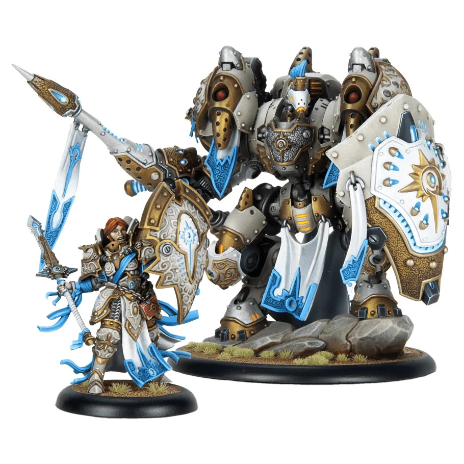 STESFIKMER440 Warmachine - Constance Blaize & Gallant Asset Pack Miniature Figure Set