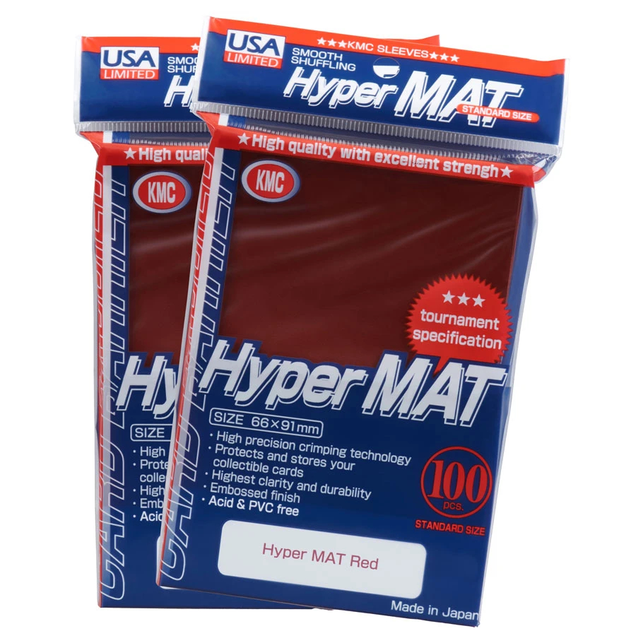 KMCHM2048 Deck Protector-Hyper Mat, Red - 100 Piece
