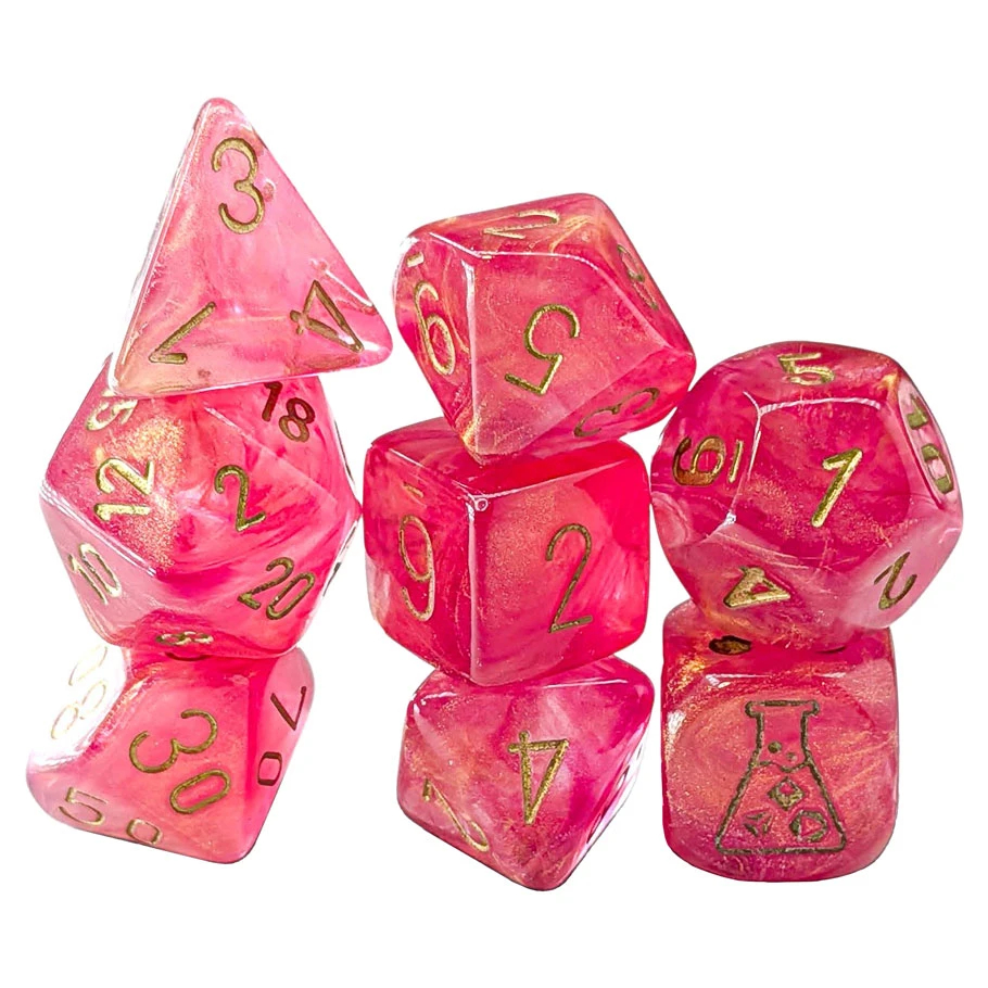 Manufacturing CHX30076 7-Set Lab - Shimmer Ignis Dice, Gold