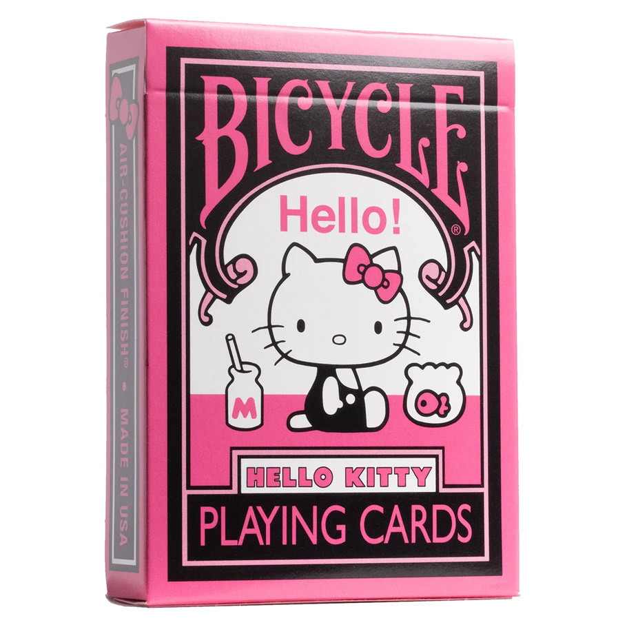 JKR10047727 Playing Cards -  Hello Kitty, Black & Pink