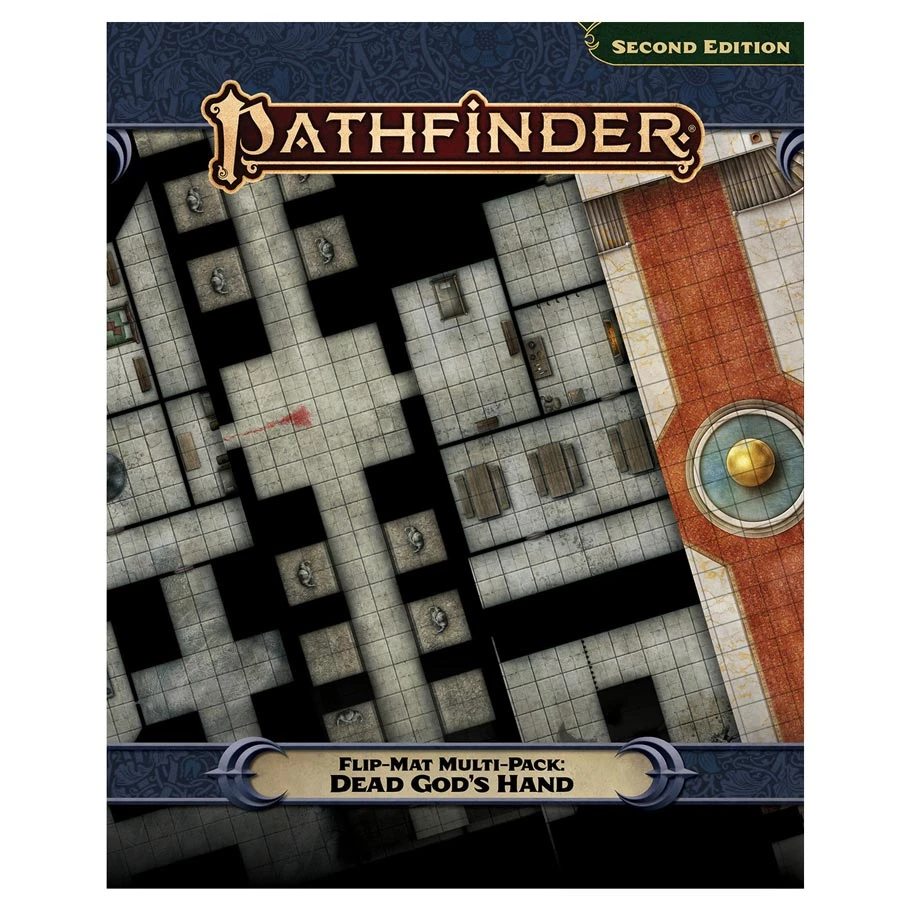 PZO11042-FM Pathfinder 2E - Flip-Mat The Dead Gods Hand Multi-Pack