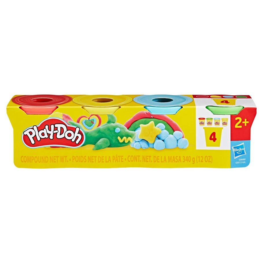HSBG0688 Play-Doh - Classic Pack - 4 Cans per Pack - Pack of 8
