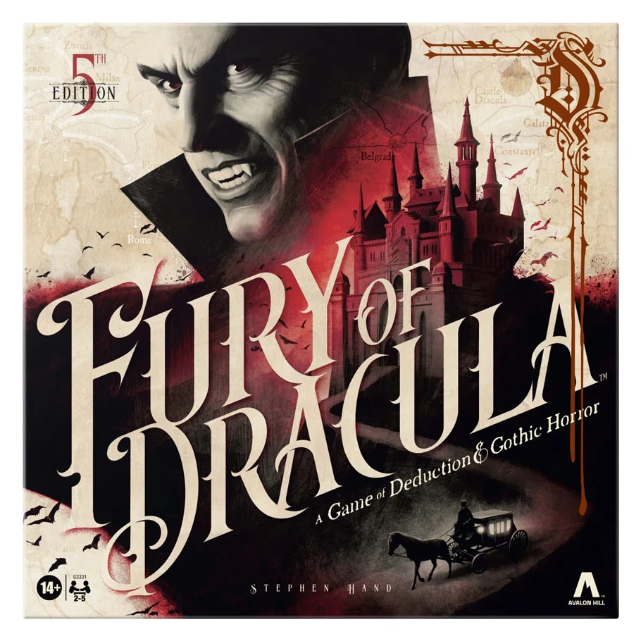 HSBG3331 Fury of Dracula - 5th Edition Board Game