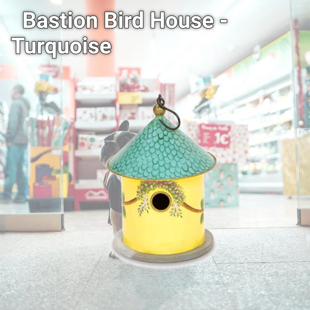 Picture of Achla BH-20 Bastion Bird House - Turquoise