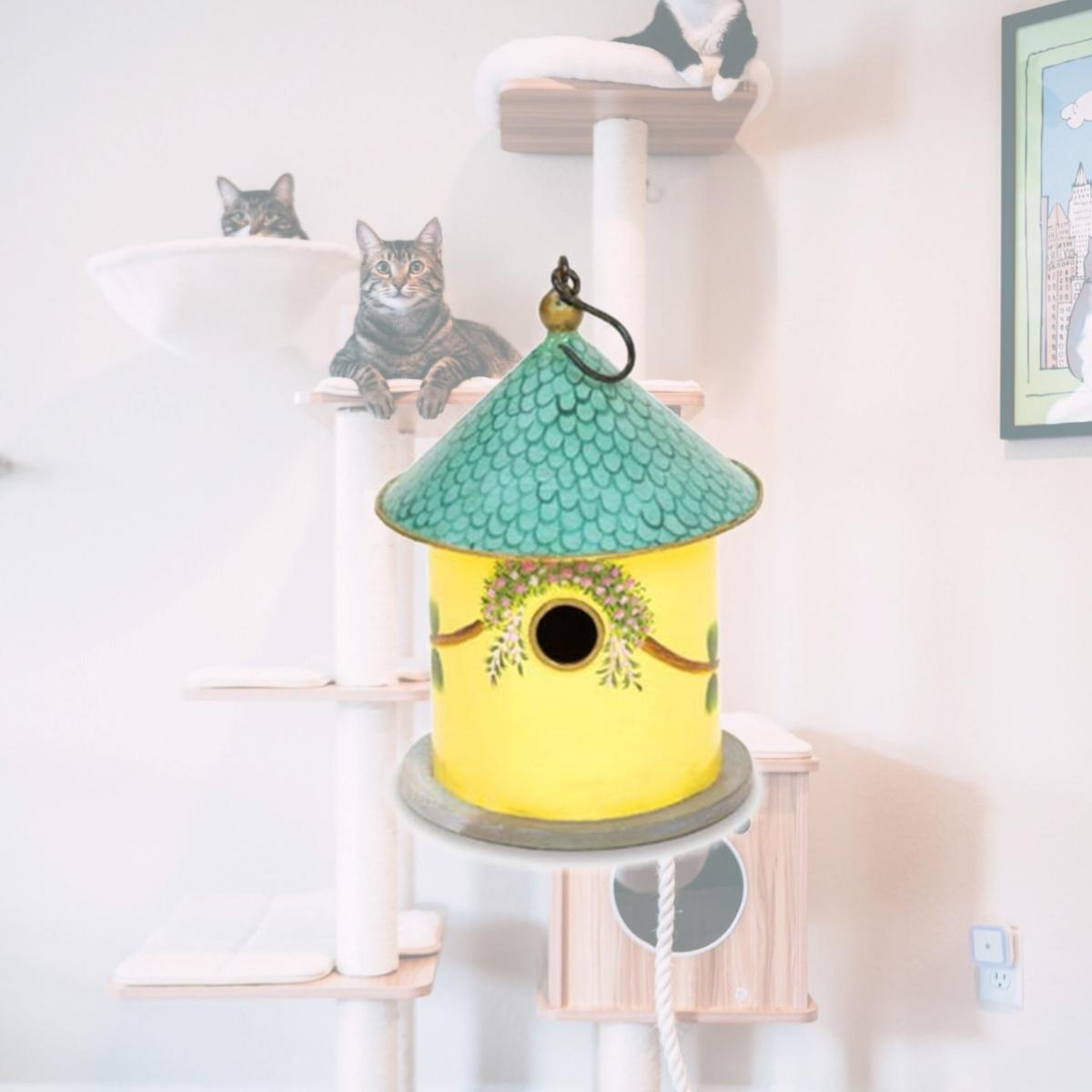 Picture of Achla BH-20 Bastion Bird House - Turquoise
