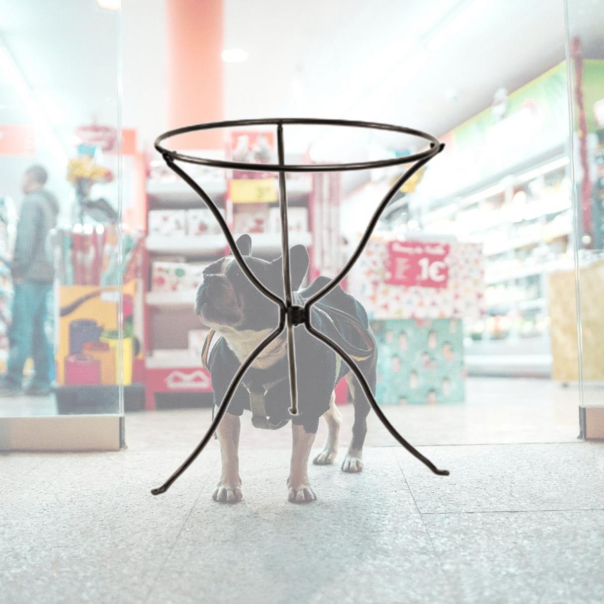 Picture of Achla BBS-14 Tripod Ring Stand Bird Bath - Powder Coated Graphite