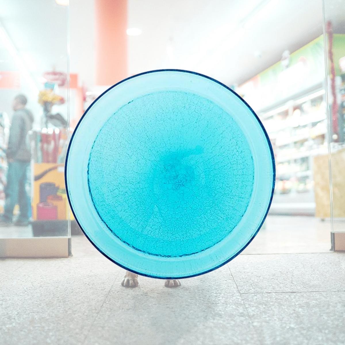 Picture of Achla CGB-07T 12&quot; Crackle Glass Bowl - Teal