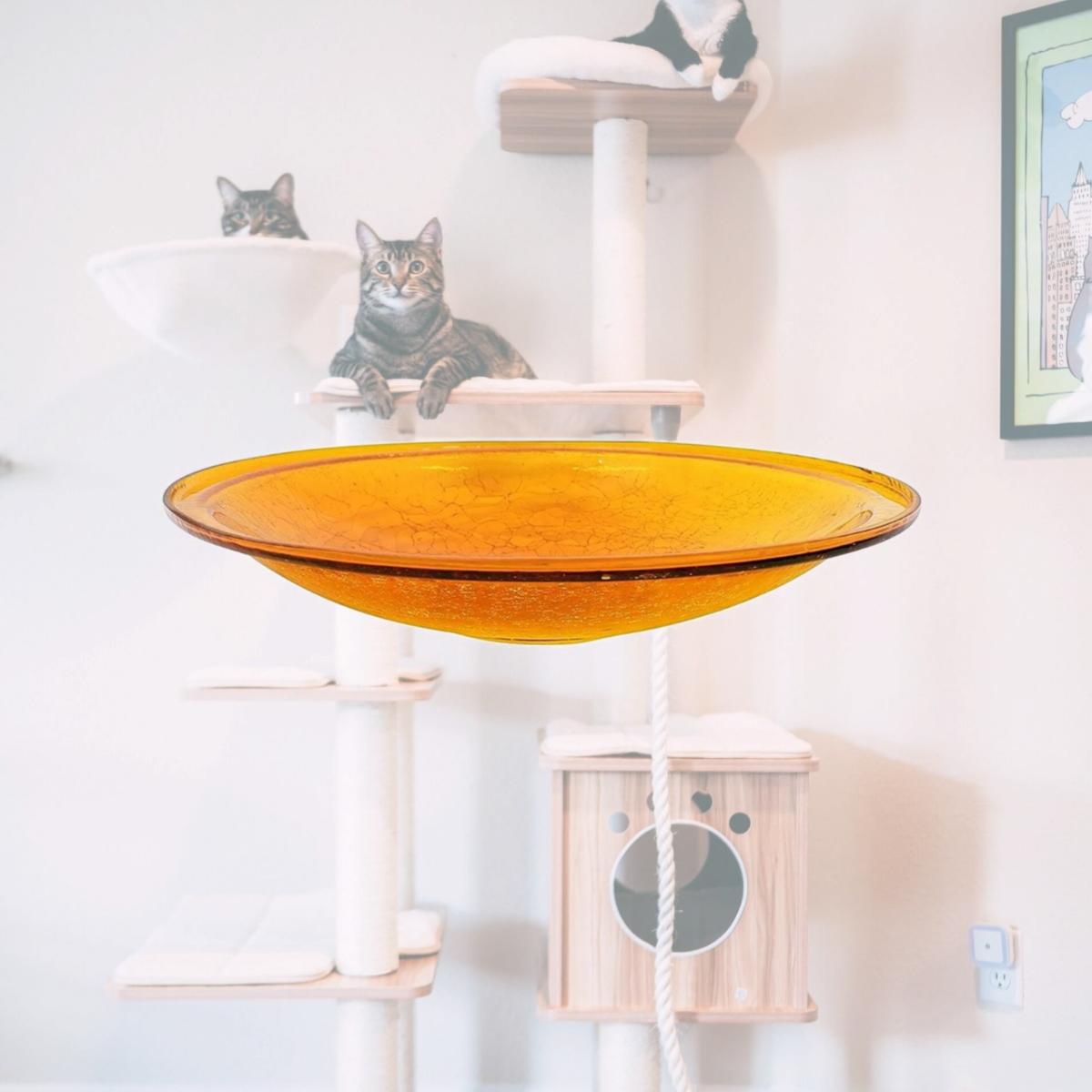 Picture of Mintueman-Achla CGB-14M 14 in. Crackle Bowl, Mandarin