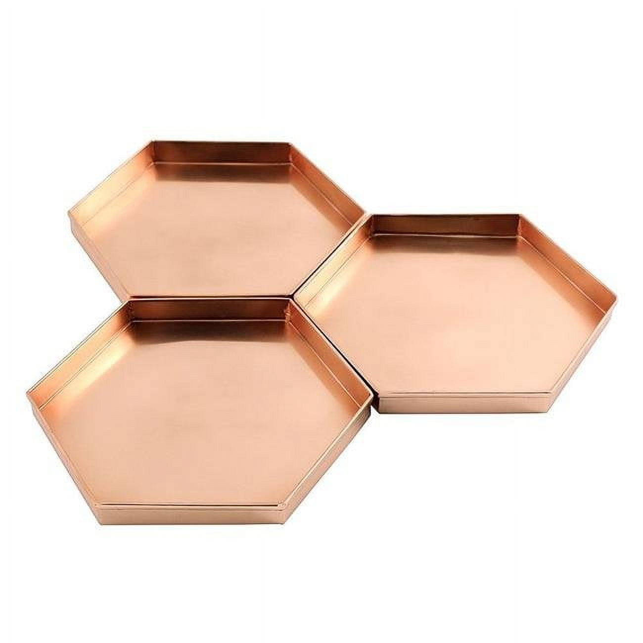 Mintueman-Achla  9 in. Hexagonal Tray, Set of 3