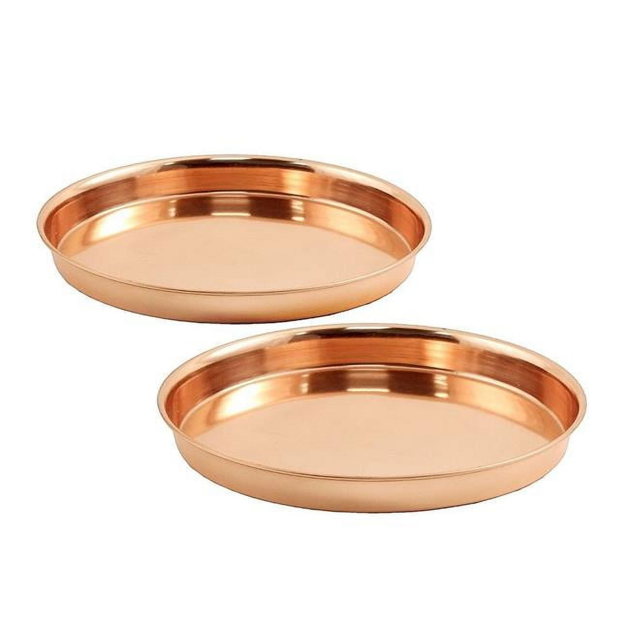 Mintueman-Achla  8 in. Pair of Round Trays