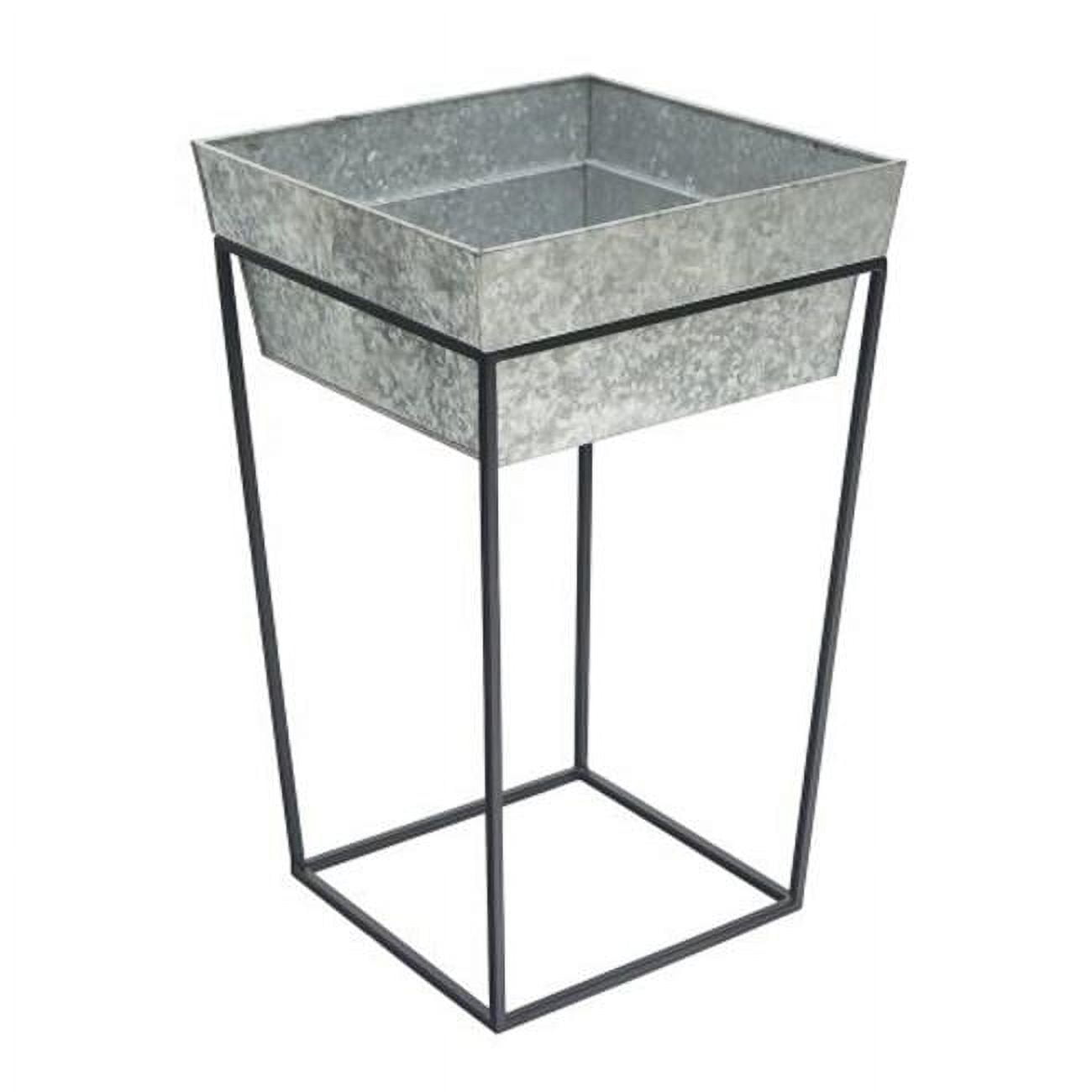 Achla  Arne Stand with Deep Galvanized Tray, Tall