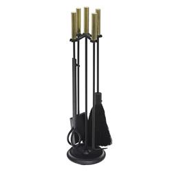 Picture of Achla WR-48PB Bedford Tool Set&#44; Polished Brass & Black