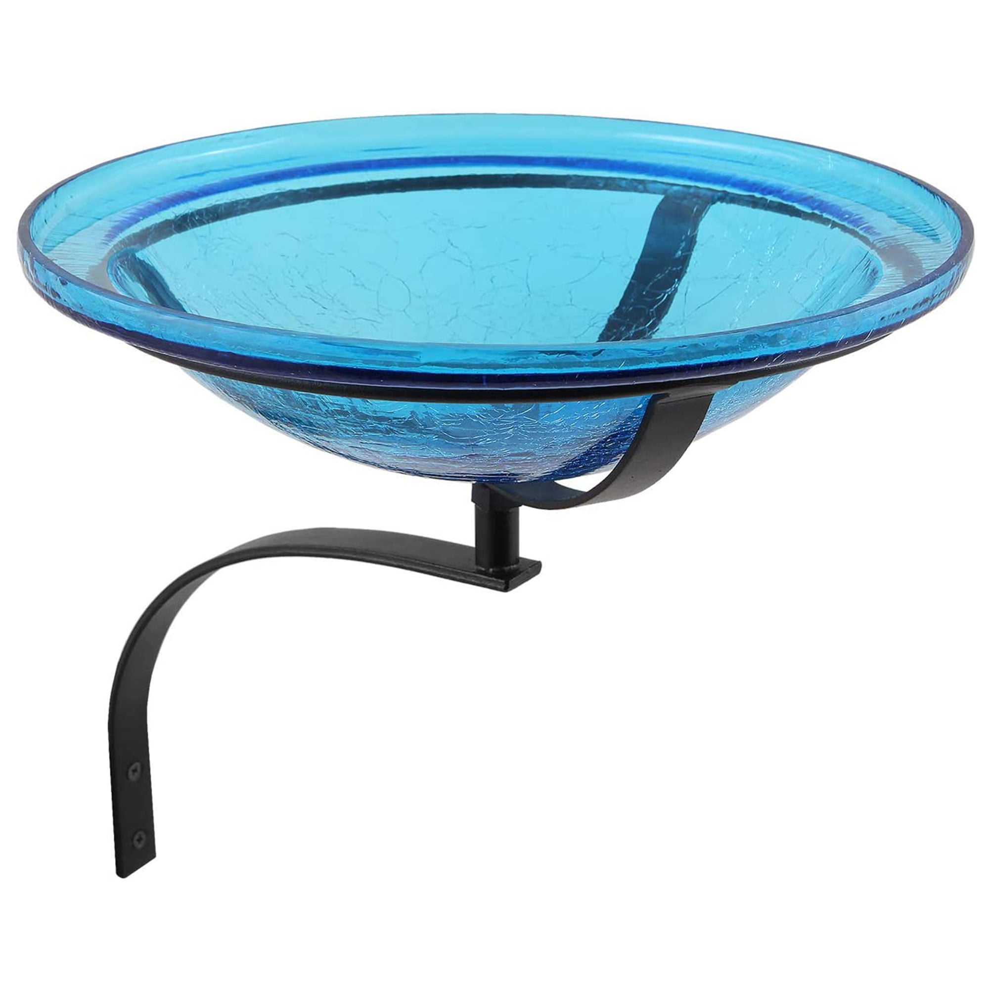 Picture of Achla CGB-07T-WM 12 in. Teal Crackle Birdbath with Wall Mount Bracket