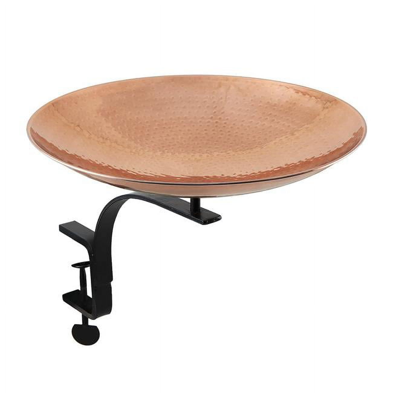 Picture of Achla PCB-01-RM Polished Copper Birdbath with Rail Mount Bracket