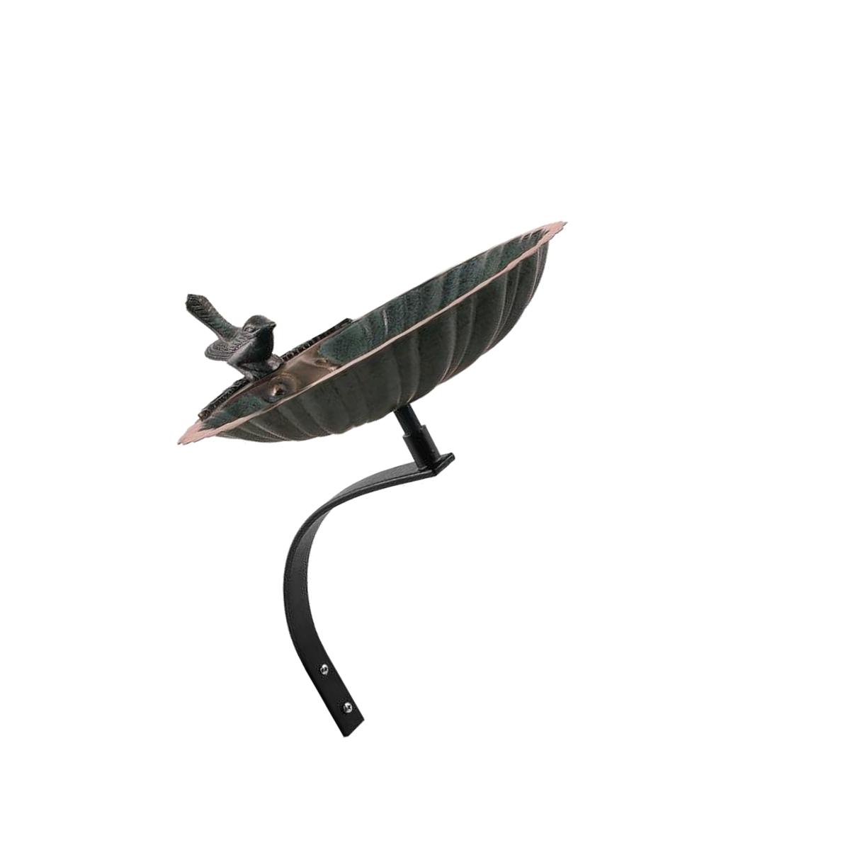 Picture of Achla BBM-01-WM Scallop Shell Birdbath with Wall Mount Bracket