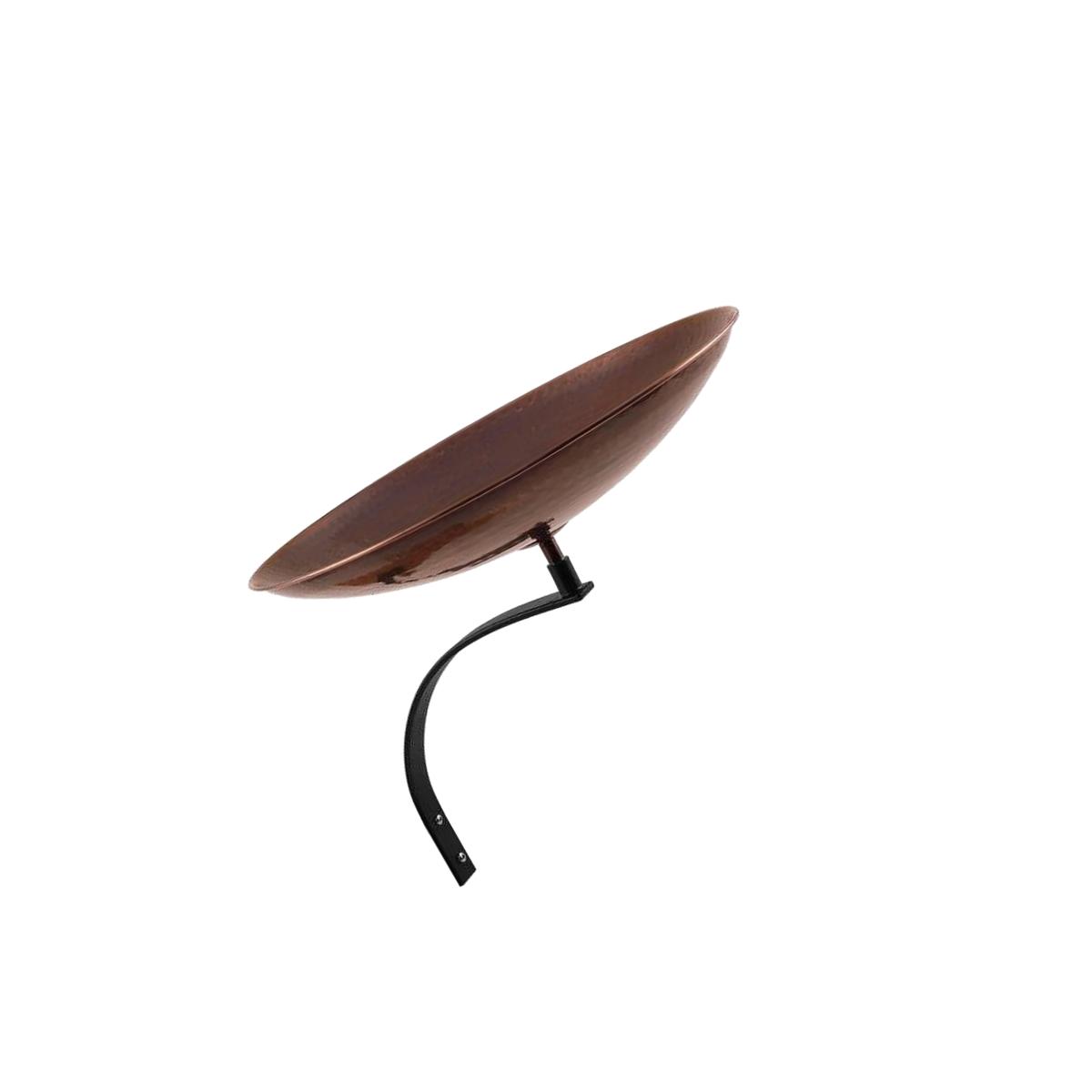 Picture of Achla BCB-01-WM Burnt Copper Birdbath with Wall Mount Bracket
