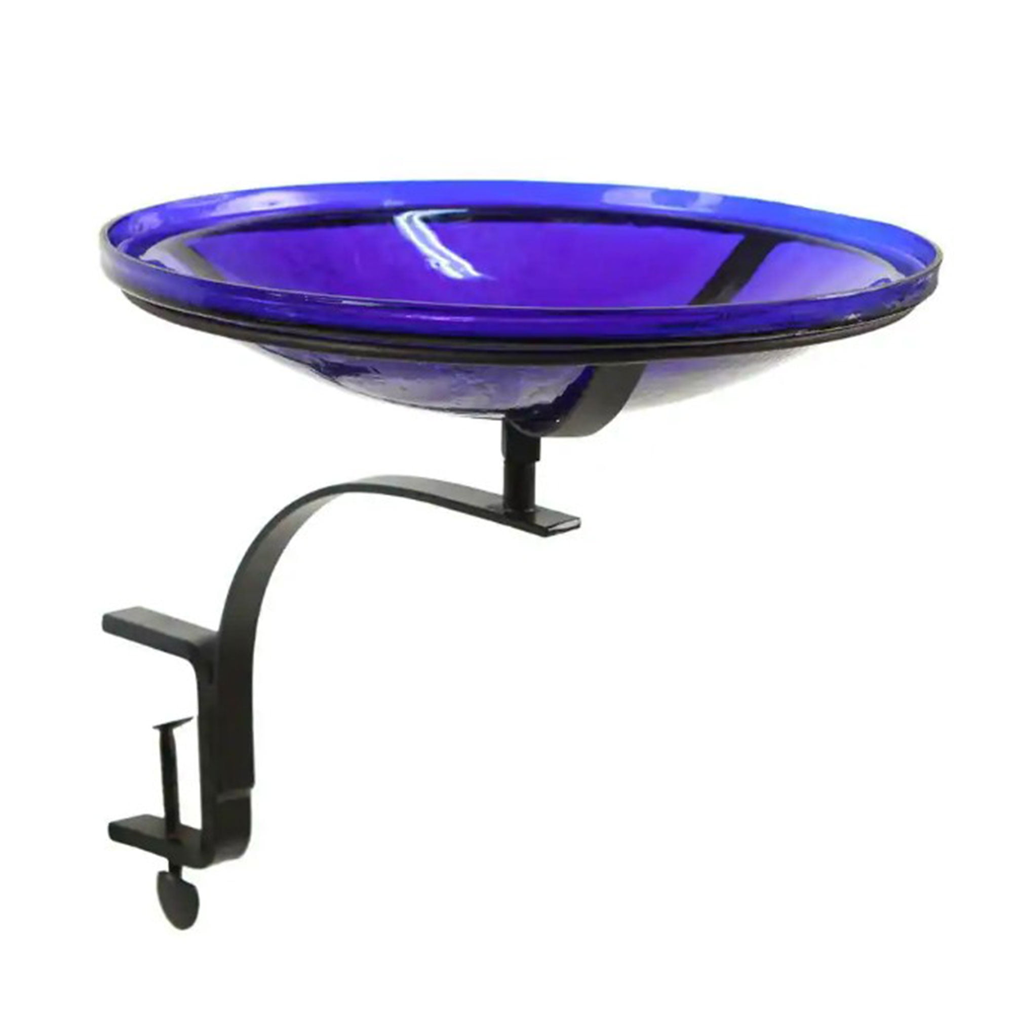 Picture of Achla CGB-14CB-RM 14 in. Crackle Bowl with Rail Mount Bracket&#44; Cobalt
