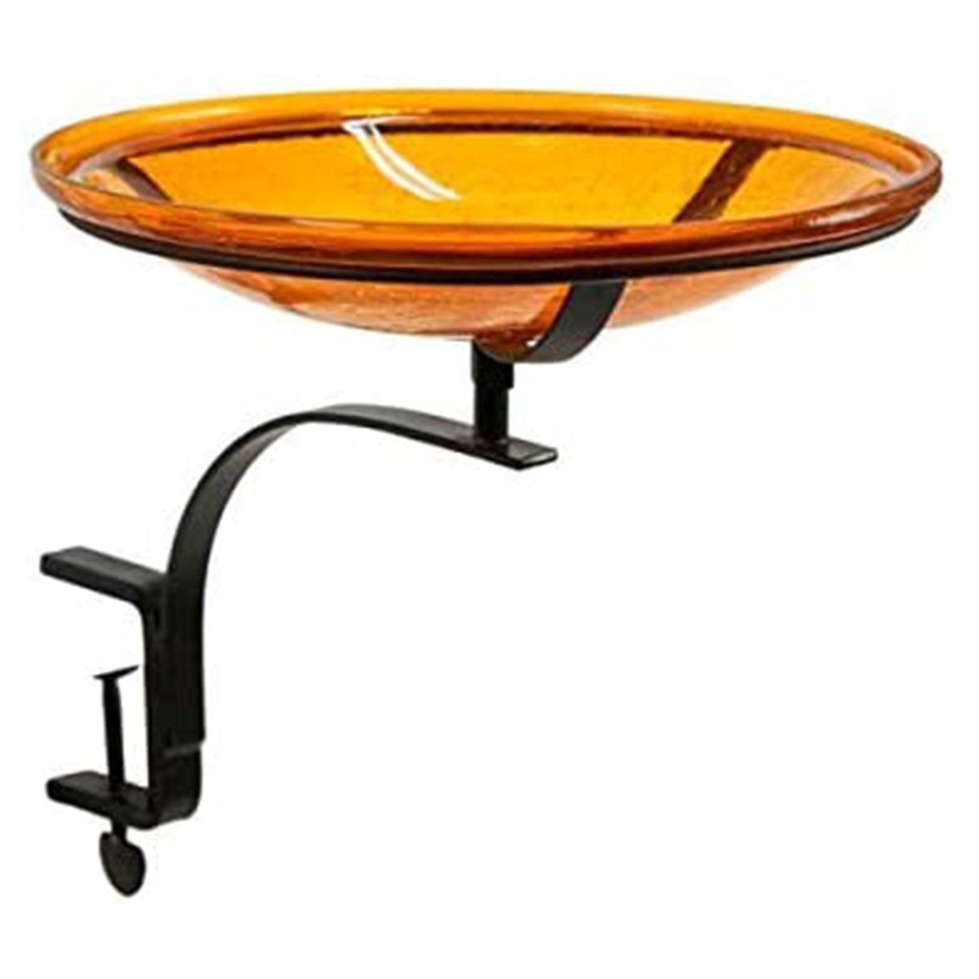 Picture of Achla CGB-14M-RM 14 in. Crackle Bowl with Rail Mount Bracket, Mandarin