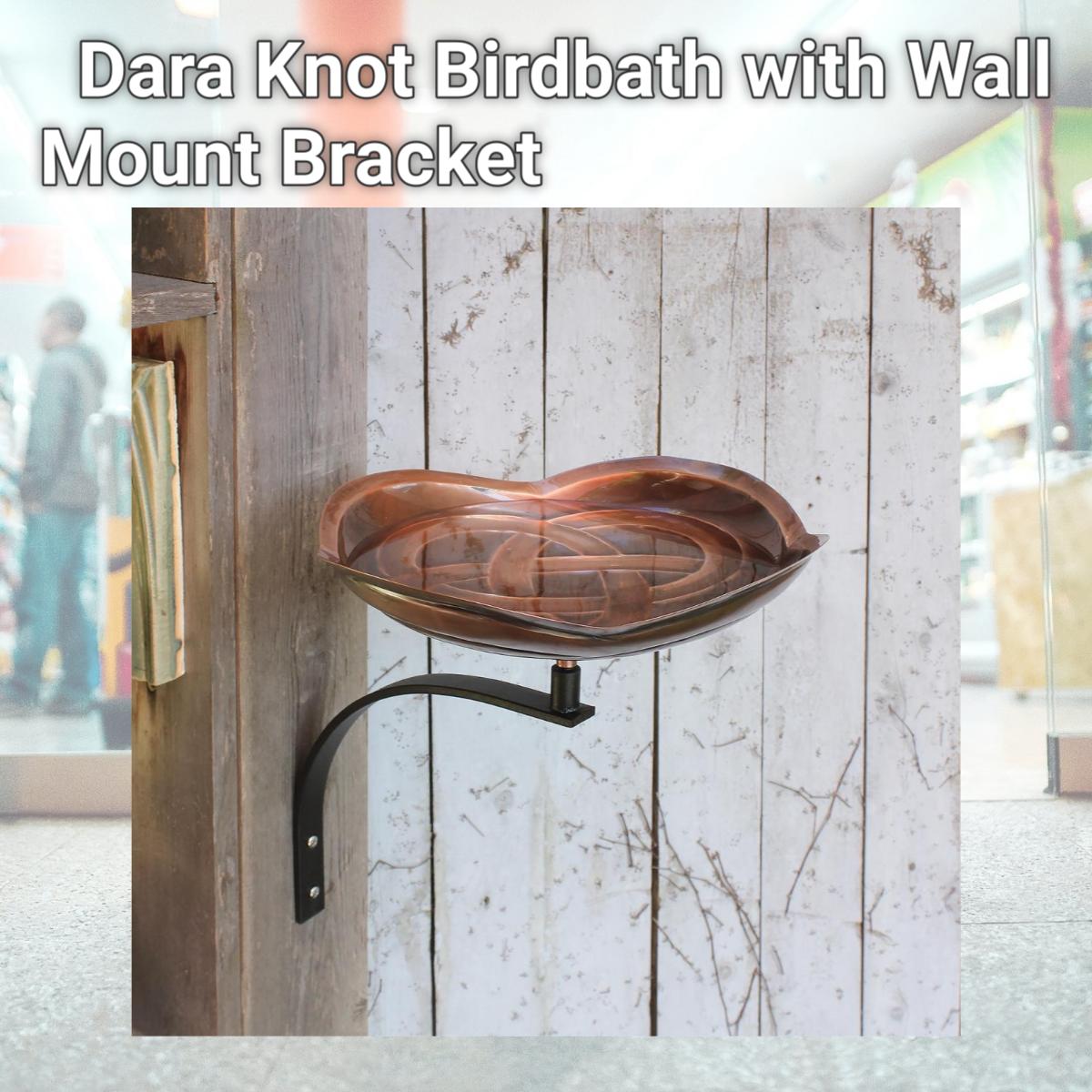 Picture of Achla BB-11-WM Dara Knot Birdbath with Wall Mount Bracket