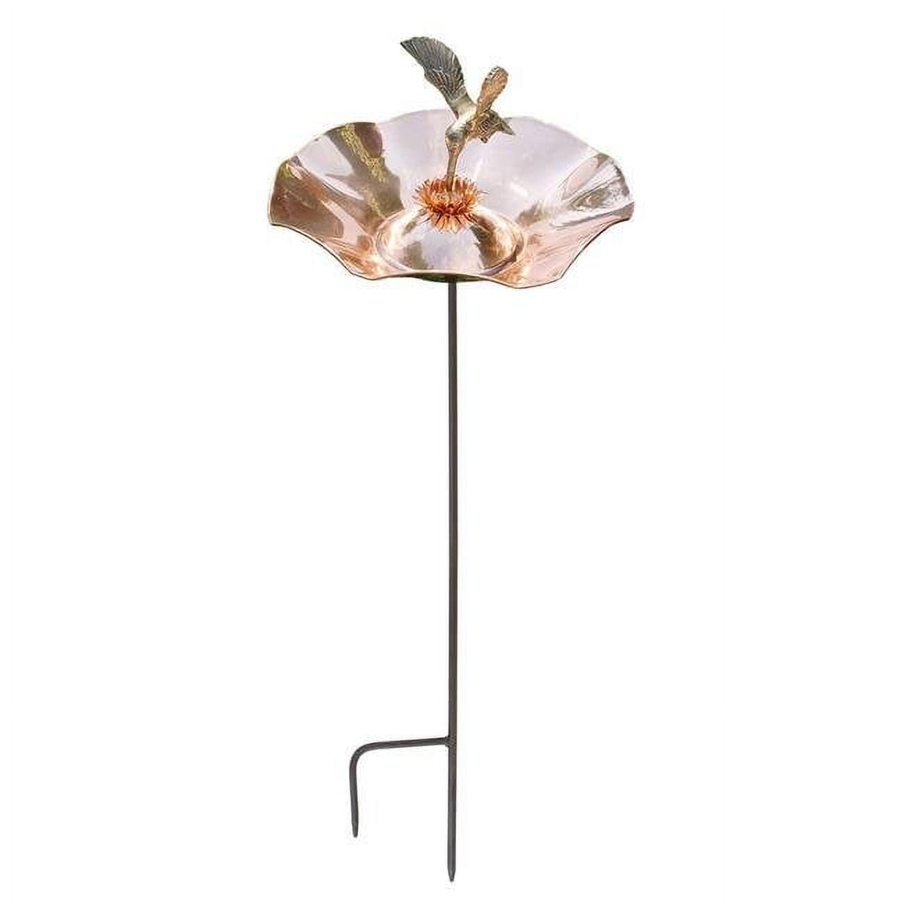 Picture of Achla HBBB-01-WM Hummingbird Birdbath with Wall Mount Bracket&#44; Copper & Black