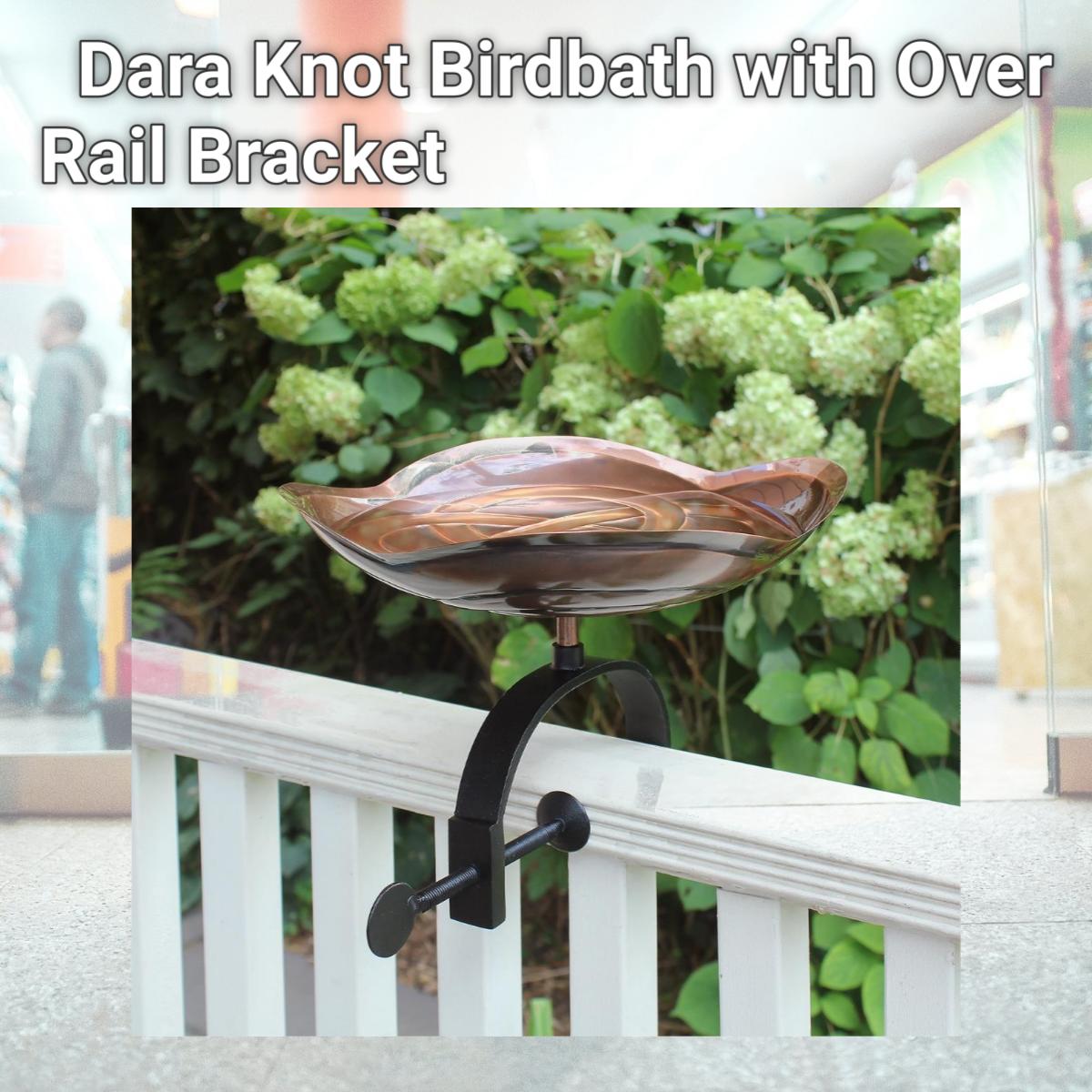 Picture of Achla BB-11-OR Dara Knot Birdbath with Over Rail Bracket