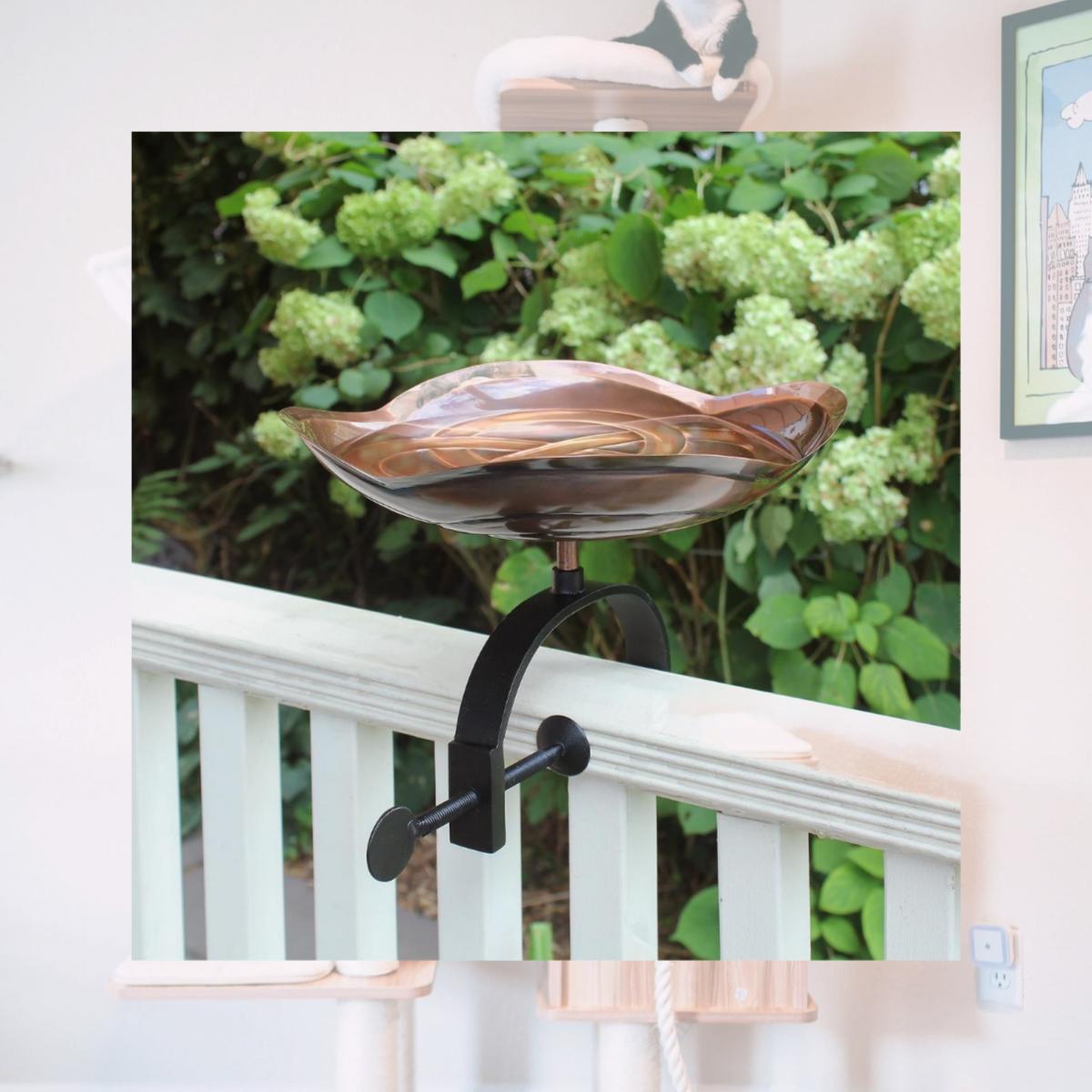 Picture of Achla BB-11-OR Dara Knot Birdbath with Over Rail Bracket