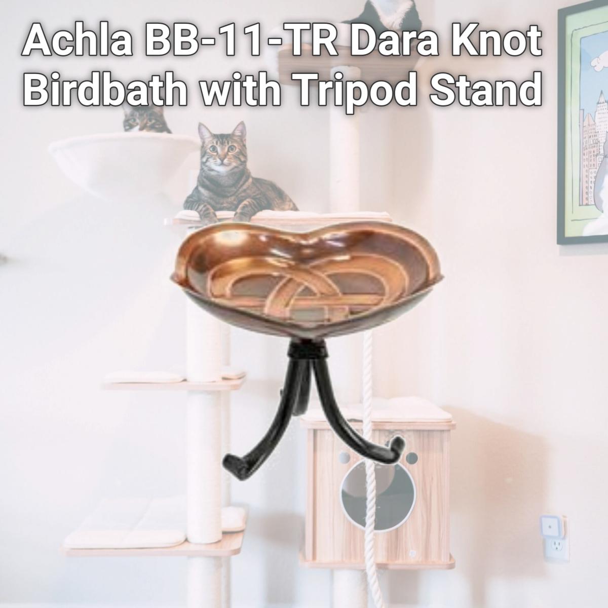 Picture of Achla BB-11-TR Dara Knot Birdbath with Tripod Stand