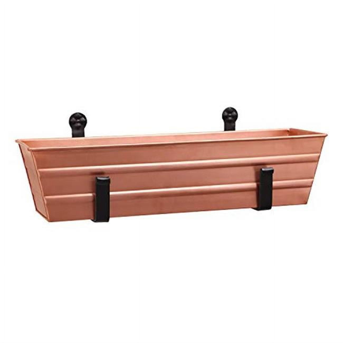 Achla C08C-WM Flower Box with Wall Brackets, Copper - Small