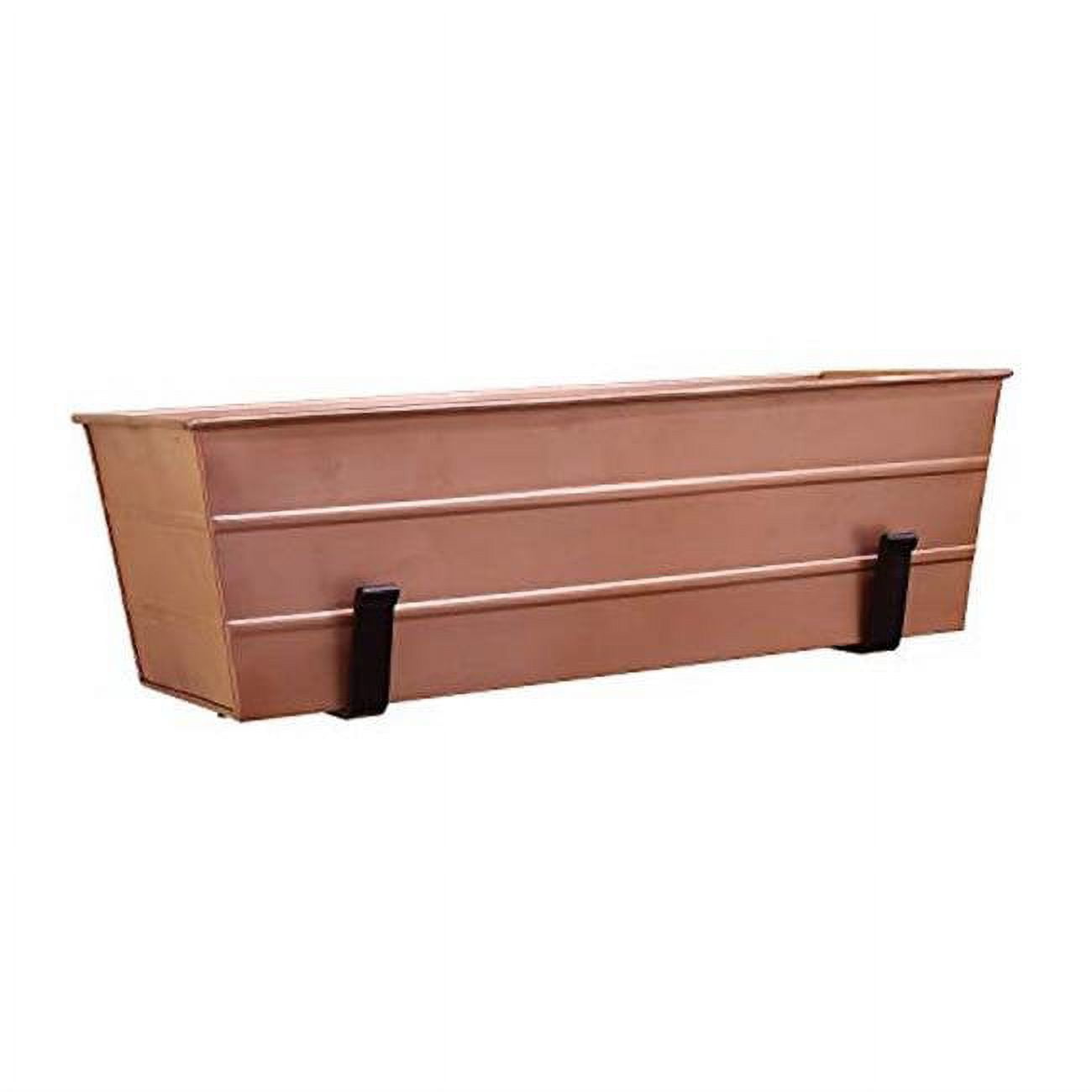 Achla  Flower Box with Wall Brackets, Copper - Medium