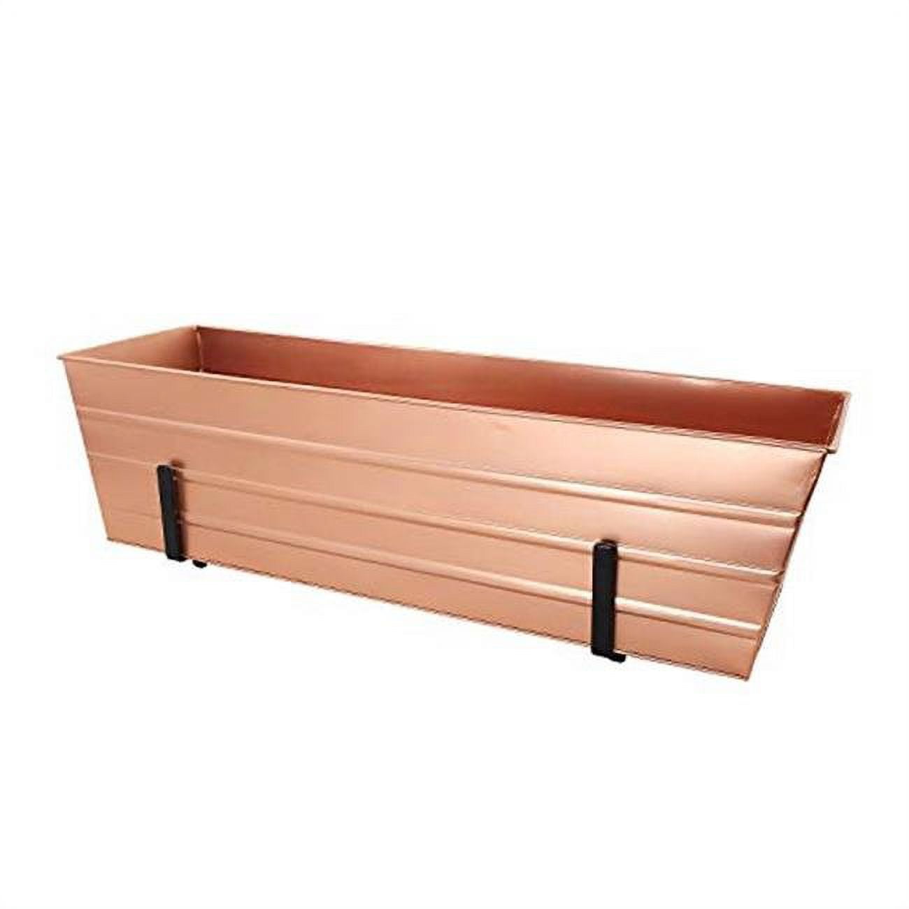 Picture of Achla C21C-K6 2 x 6 Railings Flower Box with Brackets&#44; Copper - Large