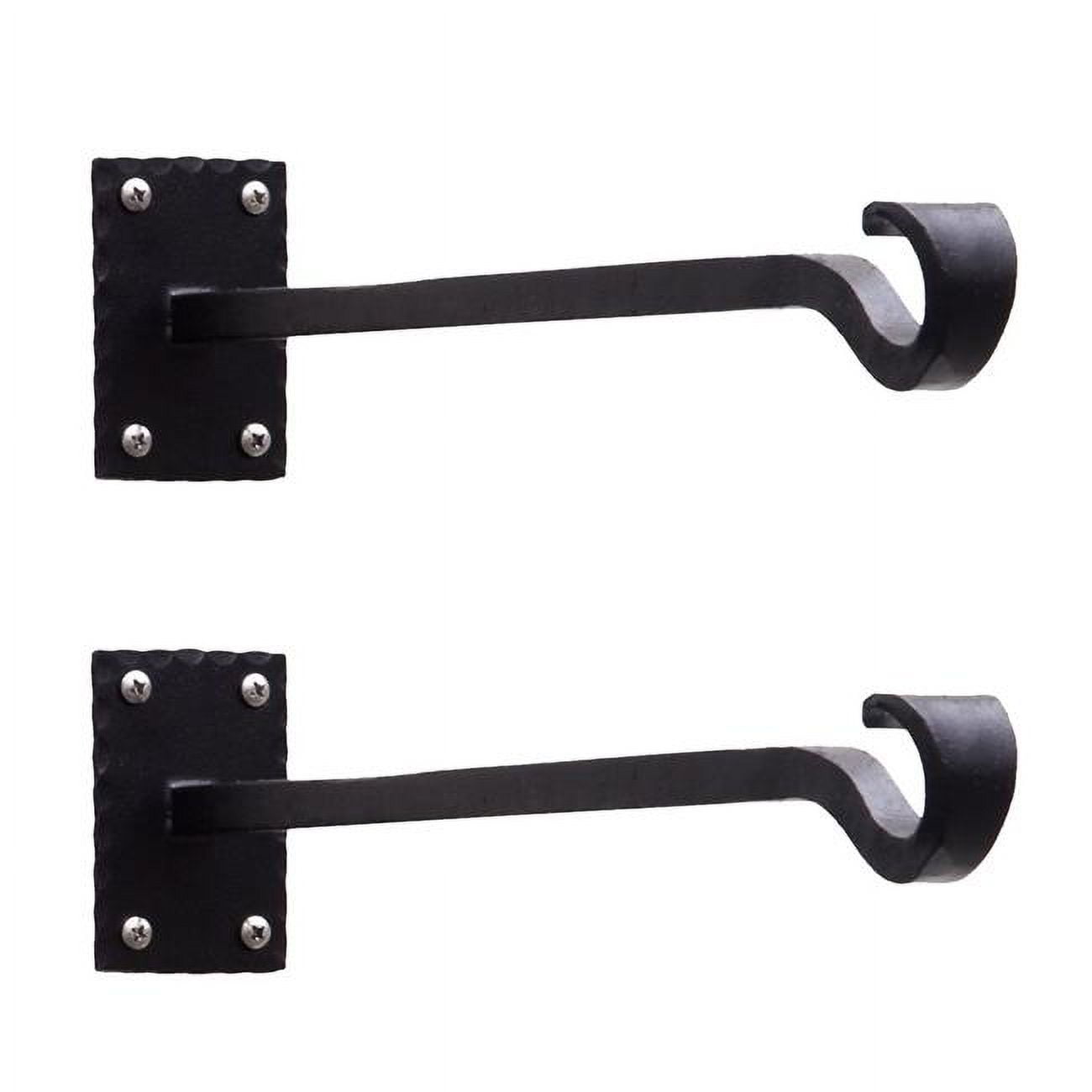 Picture of Achla Designs B-106-2 Lodge Straight Bracket, Black - Pack of 2
