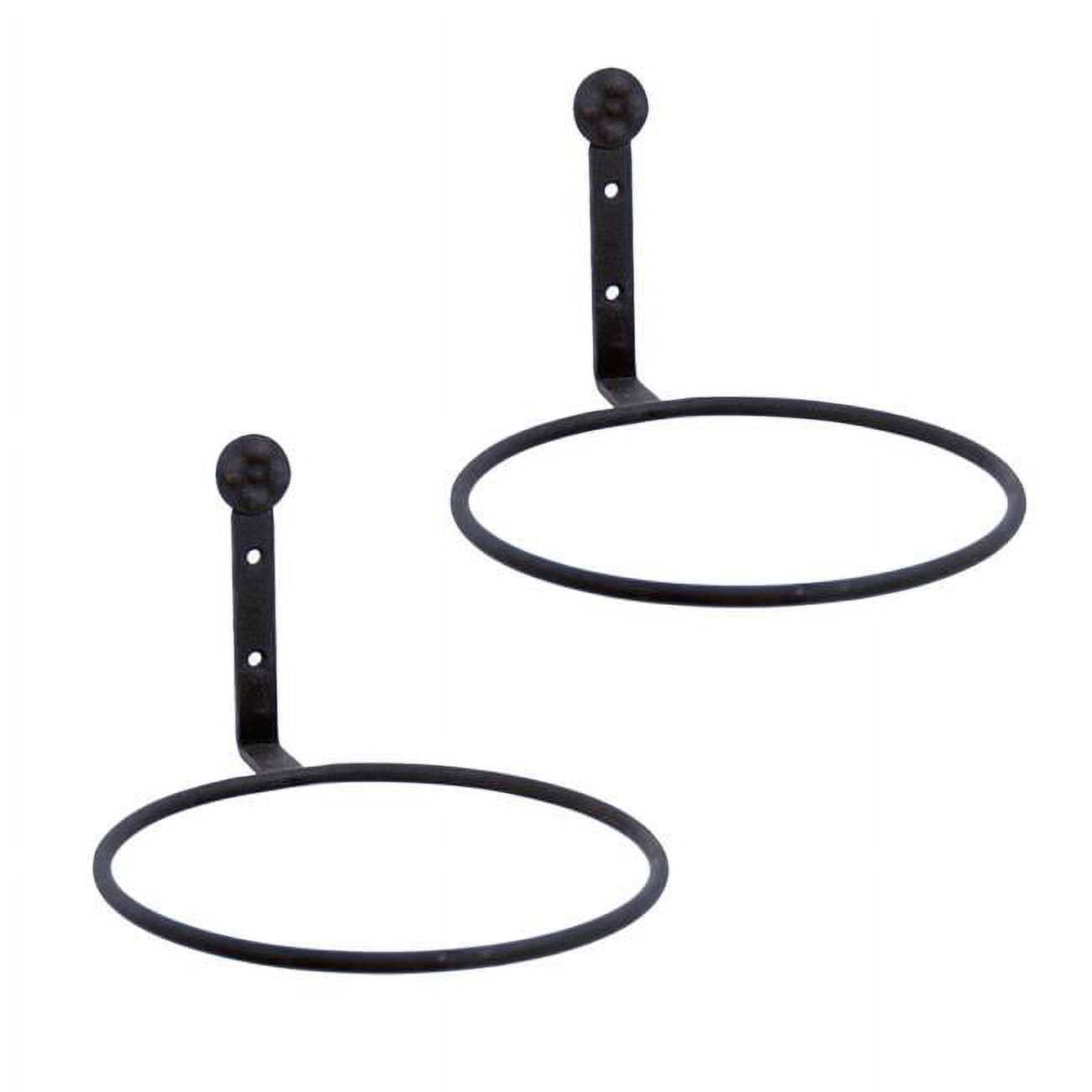 Picture of ACHLA Designs SFR-08-2 8 in. Flower Pot Ring&#44; Black - Pack of 2