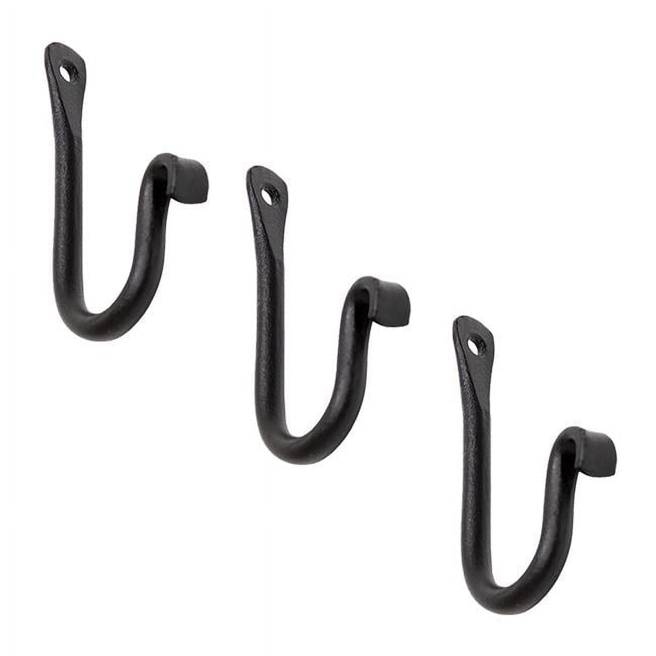 Picture of ACHLA Designs SSH-01-3 4 in. Black Powdercoat J-Hook, Black - Pack of 3