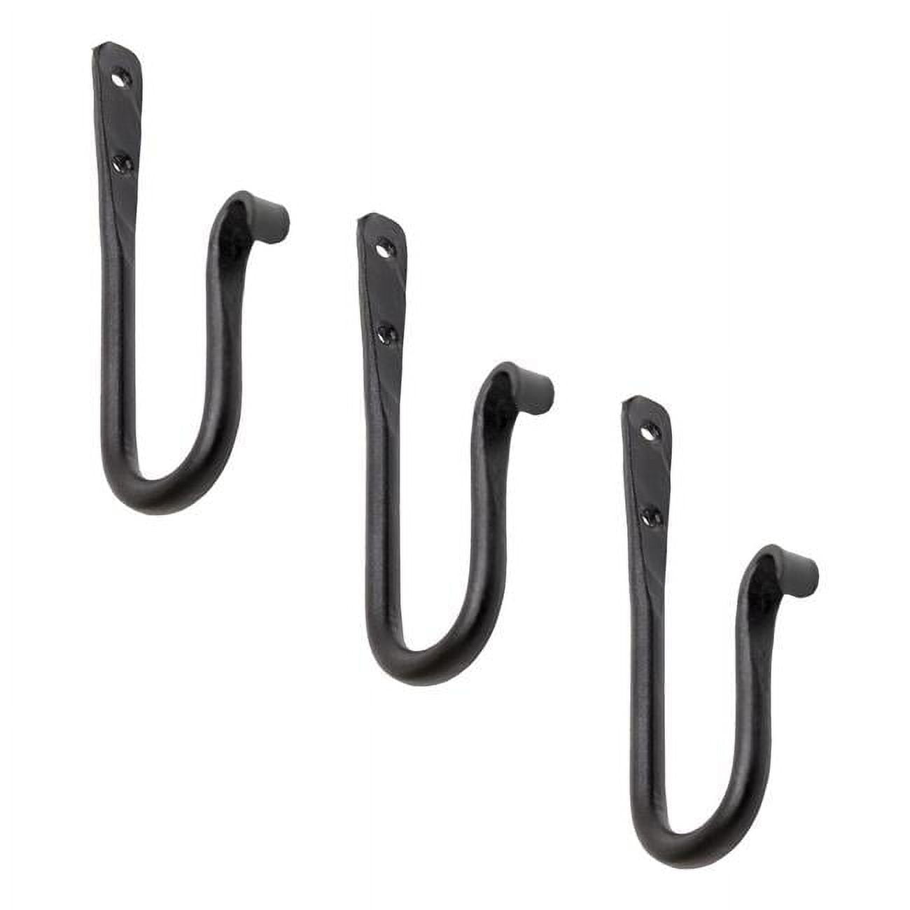 Picture of ACHLA Designs SSH-02-3 6 in. Black Powdercoat J-Hook, Black - Pack of 3