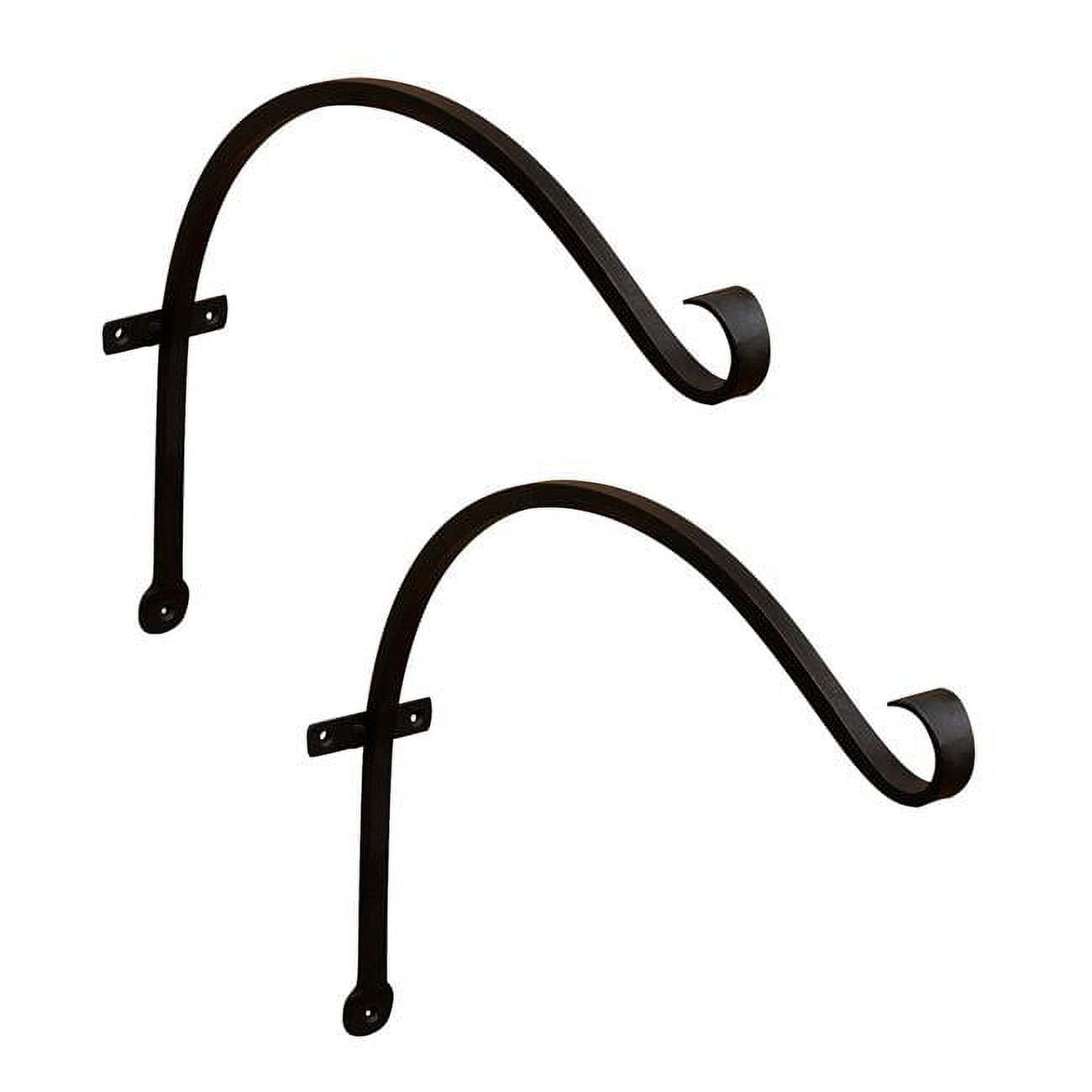 Picture of ACHLA Designs TSH-06-2 18 in. Upcurled Bracket, Black - Pack of 2