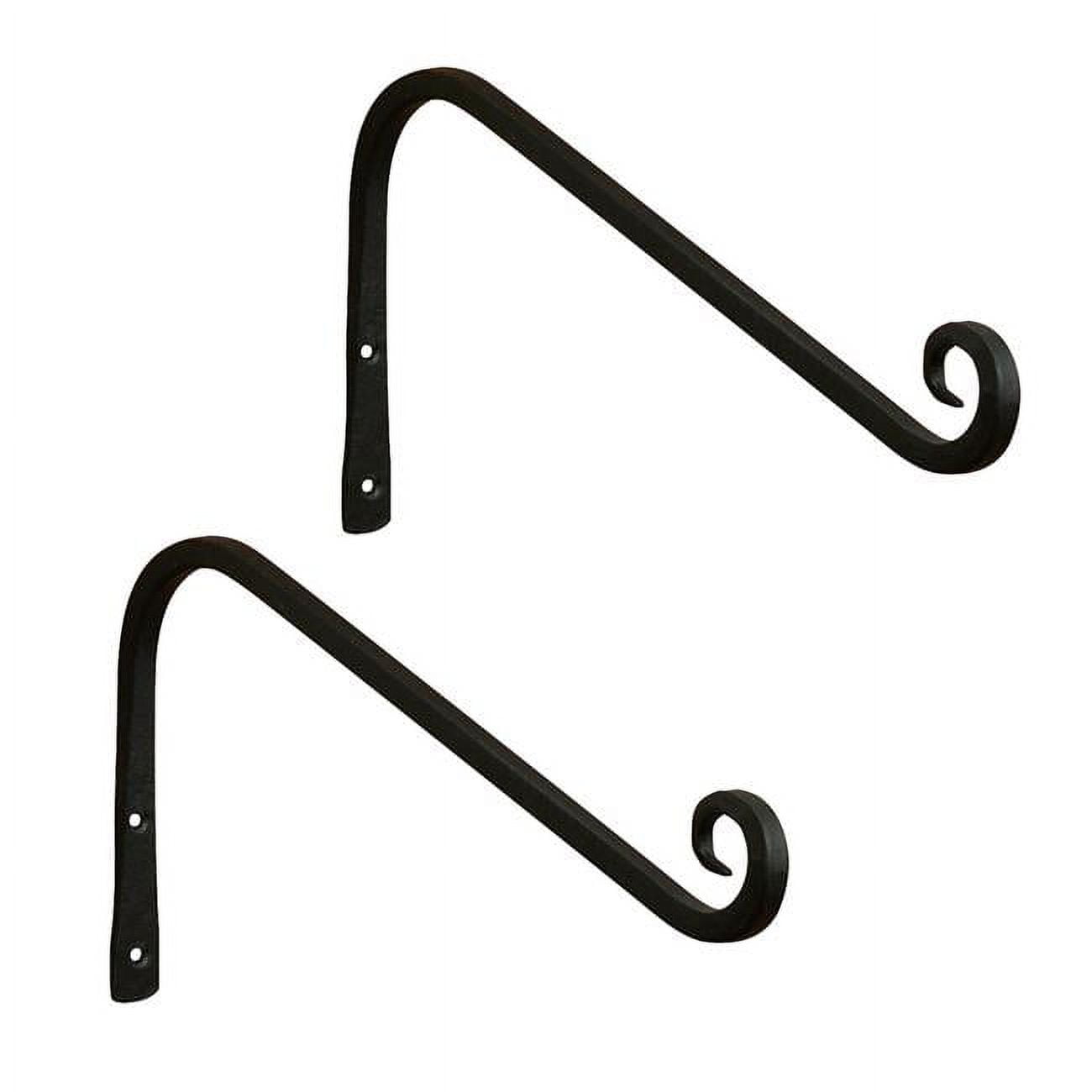 Picture of ACHLA Designs TSH-08-2 12 in. Angled Upcurled Bracket, Black - Pack of 2