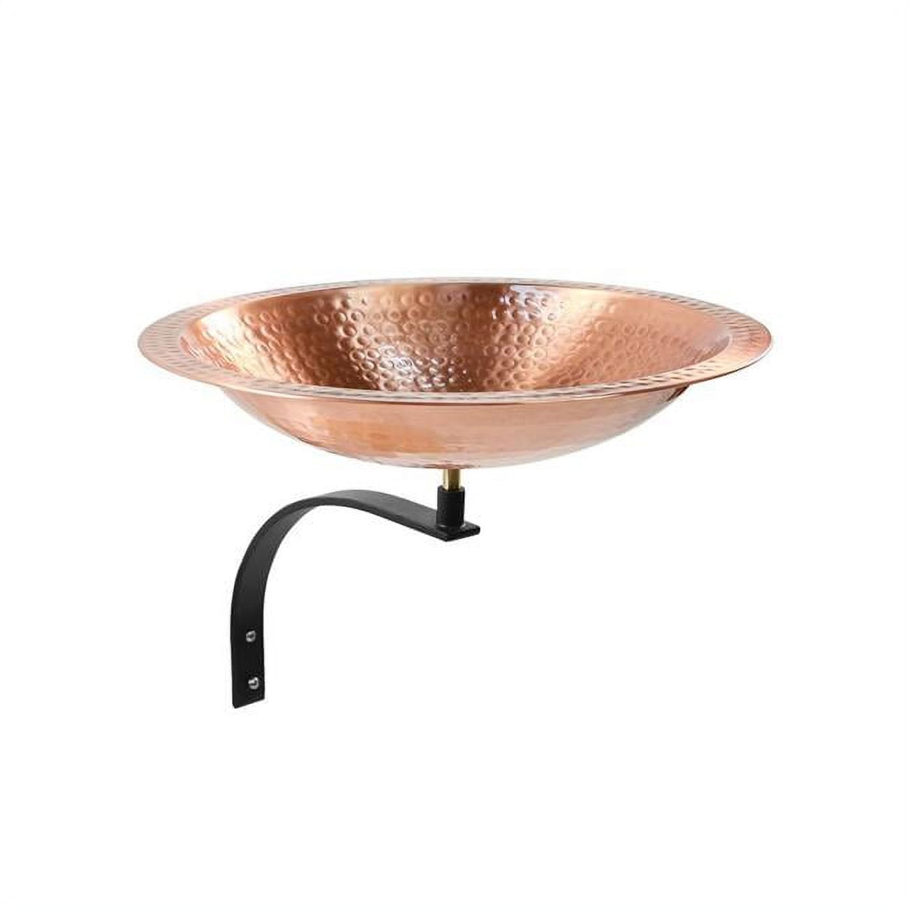 Picture of Achla Designs BBHC-03T-WM 16 in. Hammered Solid Copper Birdbath Bowl with Wall Mount Bracket