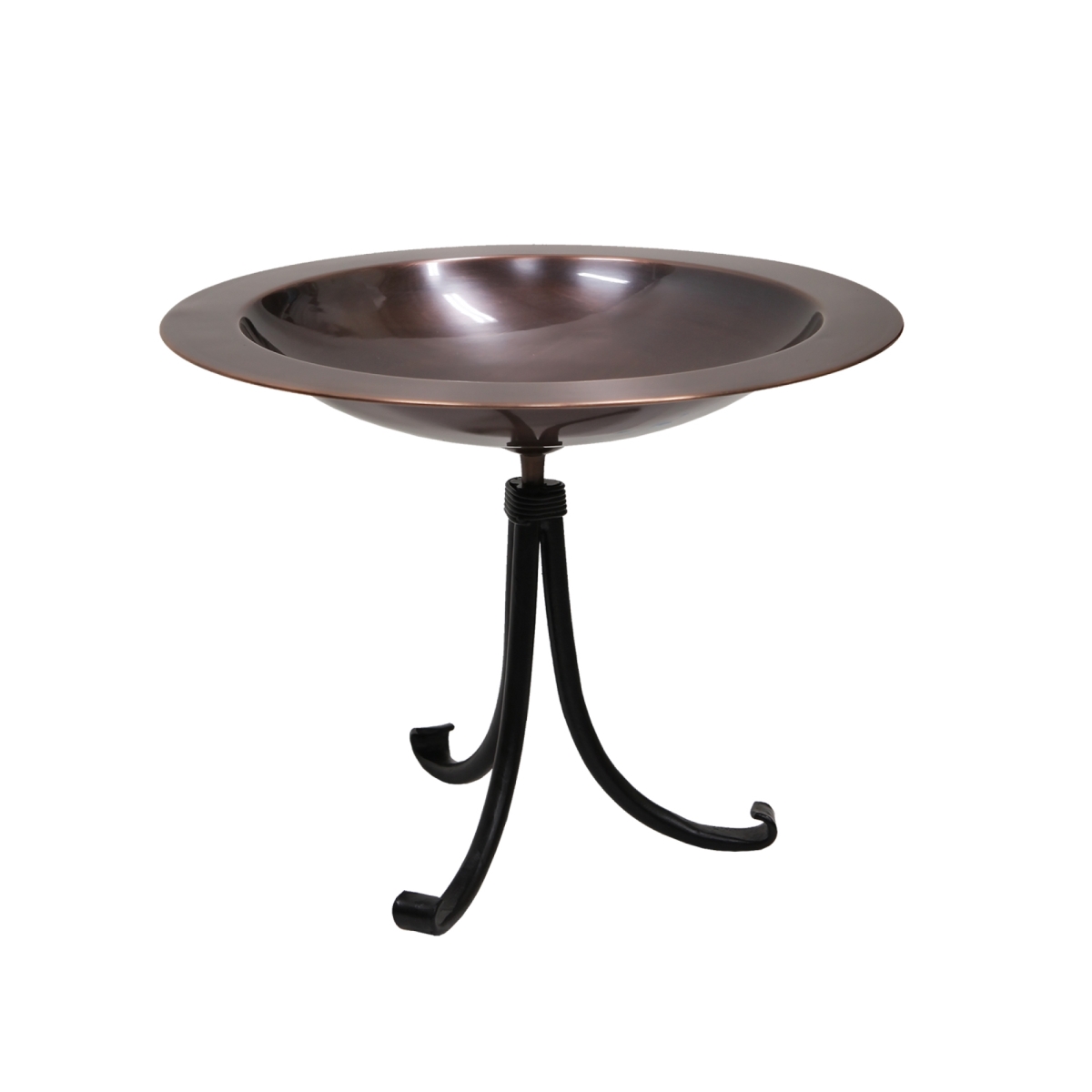 Picture of Achla BB-12T-TR2 18 in. Classic Copper Birdbath - Tripod Stand&#44; Brass - Antique Copper Finish