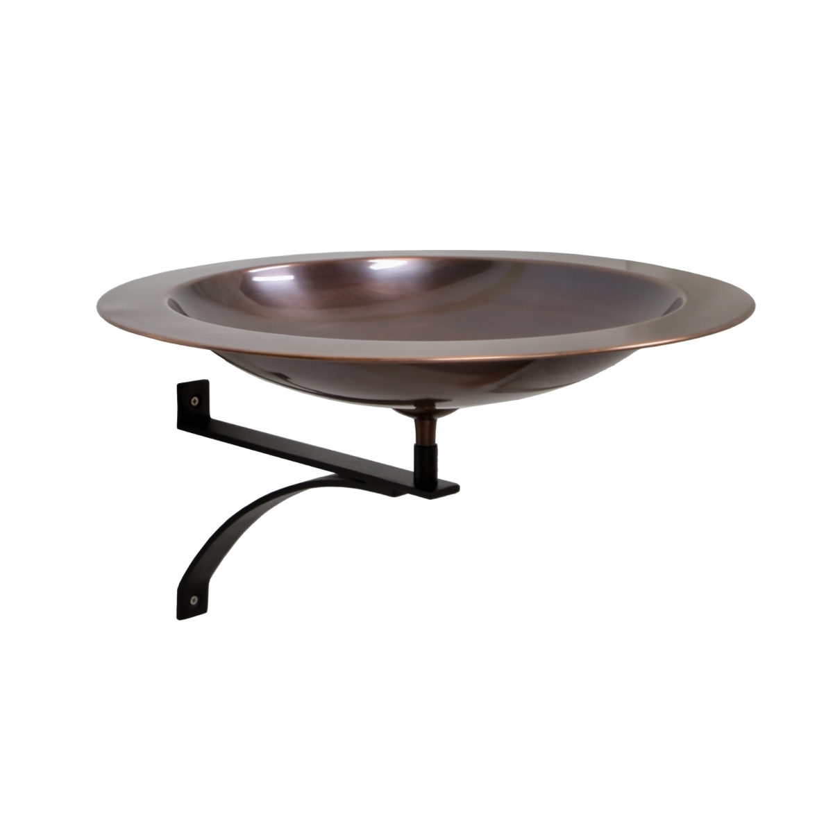 Picture of Achla BB-12T-WM2 18 in. Classic Copper Birdbath - Wall Mount Bracket&#44; Brass - Antique Copper Finish