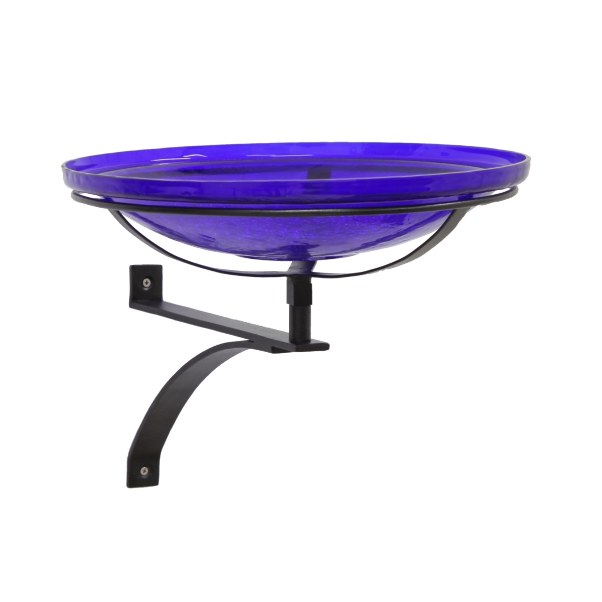 Achla CGB-14CB-WM2 14 in. Cobalt Blue Crackle Birdbath - Wall Mount Bracket