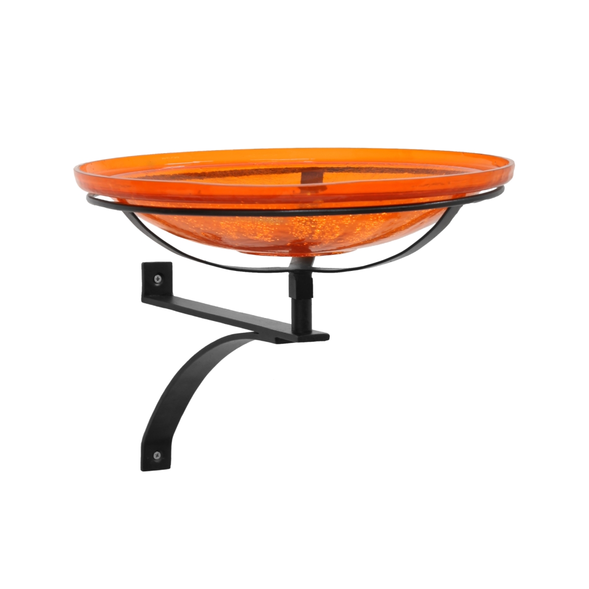 Achla CGB-14M-WM2 14 in. Mandarin Crackle Birdbath - Wall Mount Bracket