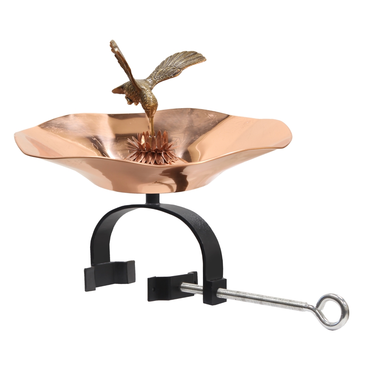 Achla HBBB-01-OR2 Hummingbird Birdbath - Over Rail Bracket