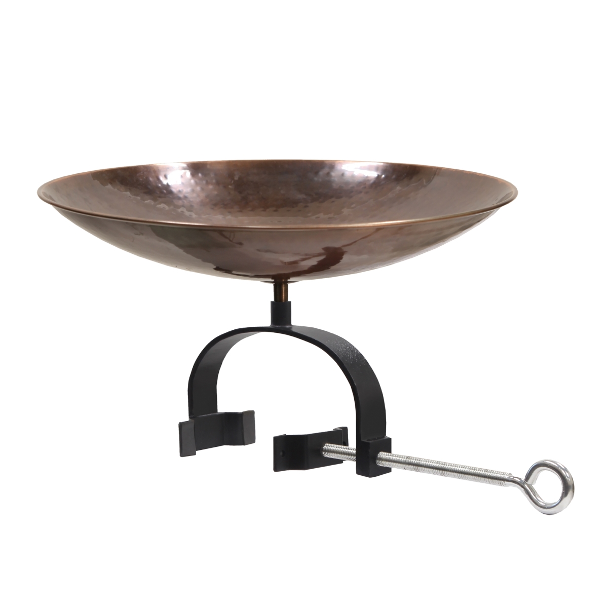 Picture of Achla BCB-01-OR2 Burnt Copper Birdbath - Over Rail Bracket&#44; Stainless Steel