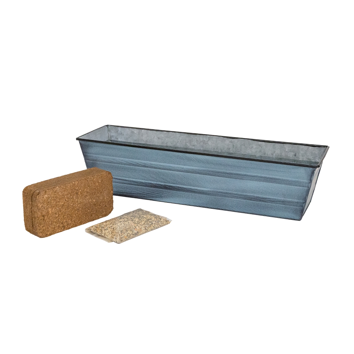 Achla C-08NB-GK Bloom Box Garden Growing Kit, Small - Nantucket Blue
