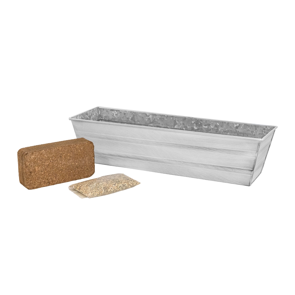 Achla C-08W-GK Bloom Box Garden Growing Kit, Small - Cape Cod White