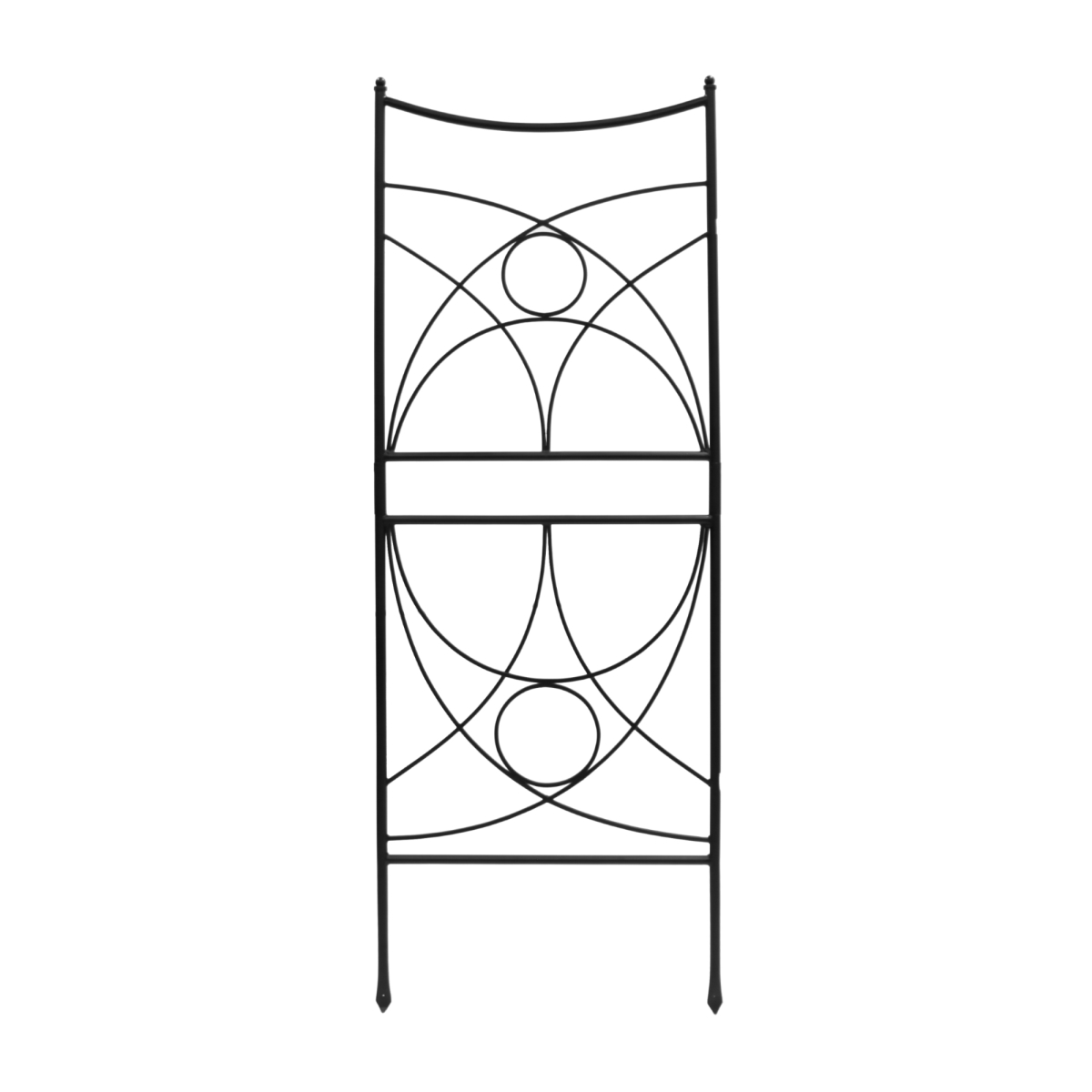 Achla FT-35 Aurora Trellis, Wrought Iron - Black Powdercoat Finish