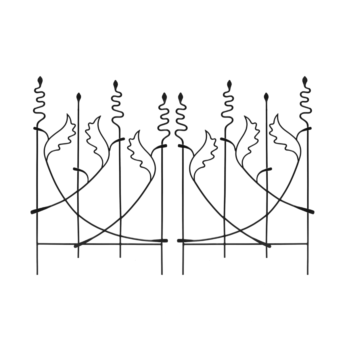 Achla DFS-08-2 Acanthus Fence Trellis, Pack of 2