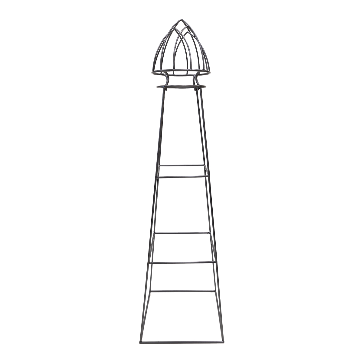 Achla PYL-21 Minar Pylon I, Wrought Iron - Graphite Powdercoat Finish