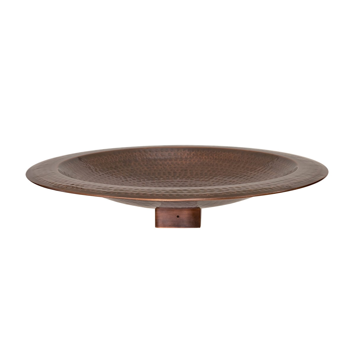 Picture of Achla BBHC-23P 23 in. Hammered Copper Birdbath for 4x4 Post&#44; Brass - Copper Plated