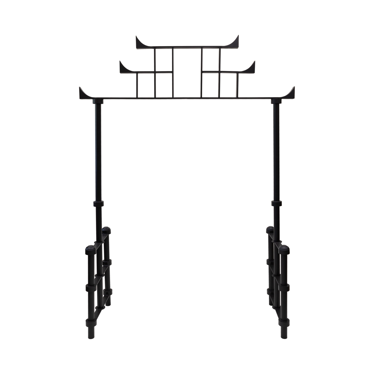 Achla ARB-60 Torii Arbor, Wrought Iron - Black